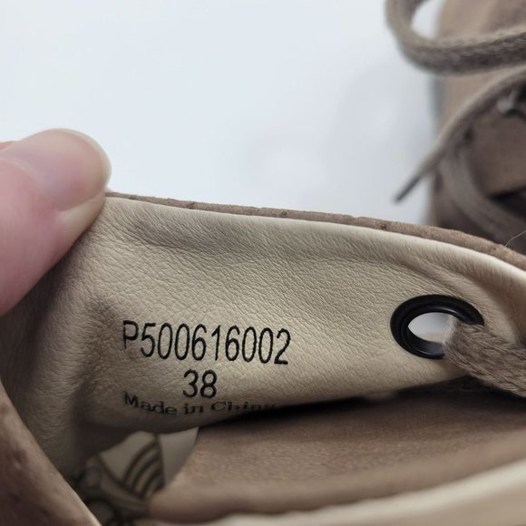 Fly London Women's Yema Taupe Wedge Tie Back Booties Size 38 US 7.5/8 - Picture 8 of 11